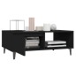 Couchtisch Schwarz 90x60x35 cm Holzwerkstoff Couchtisch Schwarz 90x60x35 cm Holzwerkstoff