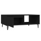 Couchtisch Schwarz 90x60x35 cm Holzwerkstoff Couchtisch Schwarz 90x60x35 cm Holzwerkstoff