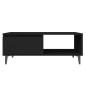 Couchtisch Schwarz 90x60x35 cm Holzwerkstoff Couchtisch Schwarz 90x60x35 cm Holzwerkstoff