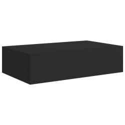 Wand-Schubladenregal Schwarz 40x23,5x10 cm MDF