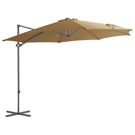 vidaXL Ampelschirm mit Stahlmast Taupe 300 cm 