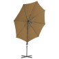 vidaXL Ampelschirm mit Stahlmast Taupe 300 cm vidaXL Ampelschirm mit Stahlmast Taupe 300 cm