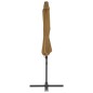 vidaXL Ampelschirm mit Stahlmast Taupe 300 cm vidaXL Ampelschirm mit Stahlmast Taupe 300 cm