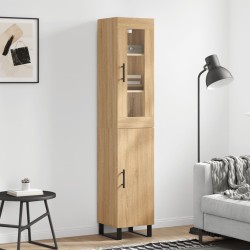 vidaXL Highboard Sonoma-Eiche 34,5x34x180 cm Holzwerkstoff