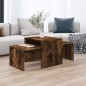 Couchtisch-Set Räuchereiche 100x48x40 cm Holzwerkstoff Couchtisch-Set Räuchereiche 100x48x40 cm Holzwerkstoff