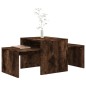Couchtisch-Set Räuchereiche 100x48x40 cm Holzwerkstoff Couchtisch-Set Räuchereiche 100x48x40 cm Holzwerkstoff