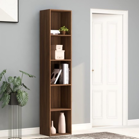 vidaXL Bücherregal Braun Eichen-Optik 40x30x189 cm Holzwerkstoff