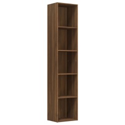vidaXL Bücherregal Braun Eichen-Optik 40x30x189 cm Holzwerkstoff