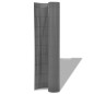 Gartenzaun Doppelseitig PVC 90 x 300 cm Grau Gartenzaun Doppelseitig PVC 90 x 300 cm Grau