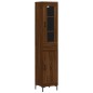 Highboard Braun Eichen-Optik 34,5x34x180 cm Holzwerkstoff Highboard Braun Eichen-Optik 34,5x34x180 cm Holzwerkstoff
