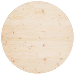Tischplatte Ø90x2,5 cm Massivholz Kiefer