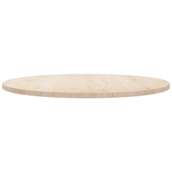 Tischplatte Ø90x2,5 cm Massivholz Kiefer