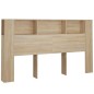 Kopfteil mit Ablagen Sonoma-Eiche 180x18,5x104,5 cm Kopfteil mit Ablagen Sonoma-Eiche 180x18,5x104,5 cm