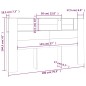 Kopfteil mit Ablagen Sonoma-Eiche 180x18,5x104,5 cm Kopfteil mit Ablagen Sonoma-Eiche 180x18,5x104,5 cm