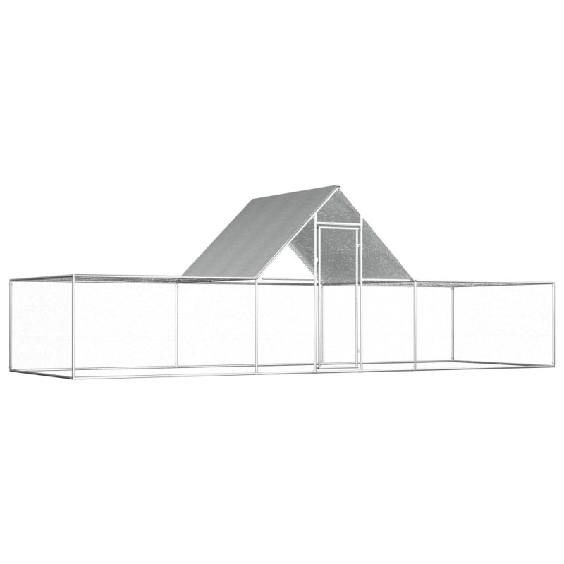 Hühnerstall 6x2x2 m Verzinkter Stahl Hühnerstall 6x2x2 m Verzinkter Stahl