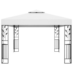 vidaXL Pavillon mit Doppeldach 3x4 m Weiß