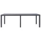 vidaXL Gartentisch Braun 220x90x72 cm Kunststoff Rattan-Optik vidaXL Gartentisch Braun 220x90x72 cm Kunststoff Rattan-Optik