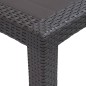 vidaXL Gartentisch Braun 220x90x72 cm Kunststoff Rattan-Optik vidaXL Gartentisch Braun 220x90x72 cm Kunststoff Rattan-Optik