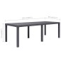 vidaXL Gartentisch Braun 220x90x72 cm Kunststoff Rattan-Optik vidaXL Gartentisch Braun 220x90x72 cm Kunststoff Rattan-Optik
