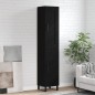 Highboard Schwarz 34,5x34x180 cm Holzwerkstoff Highboard Schwarz 34,5x34x180 cm Holzwerkstoff