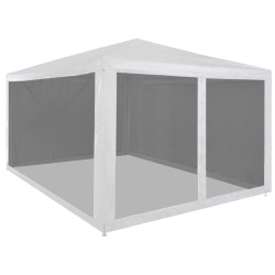 Partyzelt mit 4 Mesh-Seitenwänden 4 x 3 m