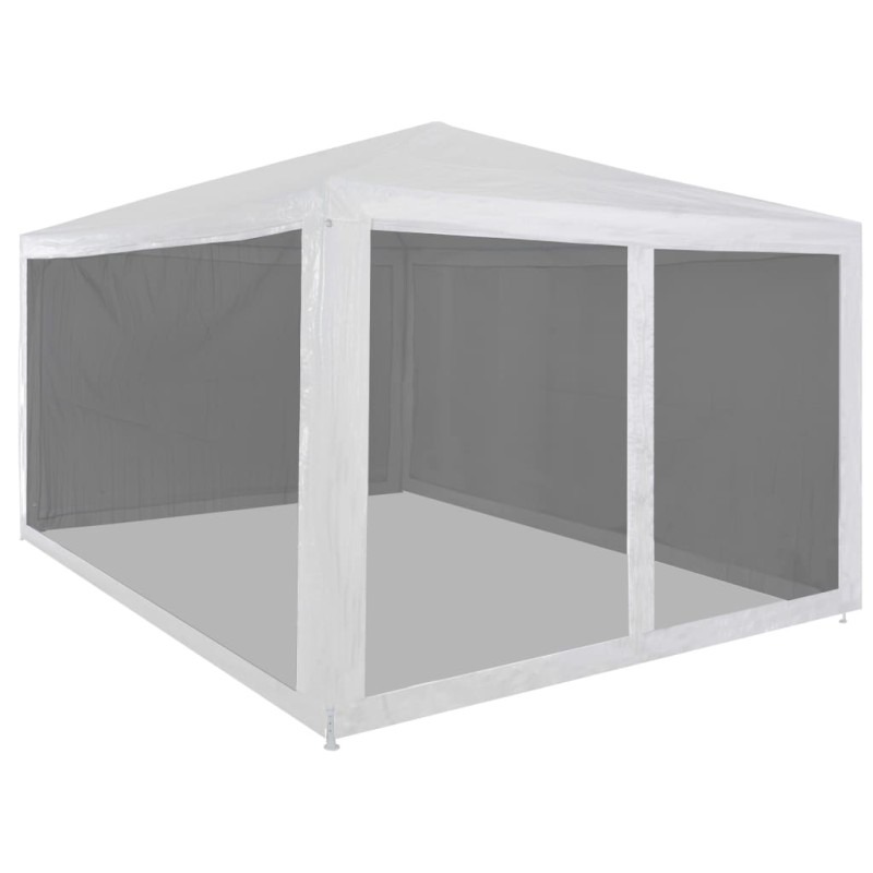 Partyzelt mit 4 Mesh-Seitenwänden 4 x 3 m Partyzelt mit 4 Mesh-Seitenwänden 4 x 3 m