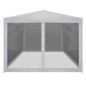 Partyzelt mit 4 Mesh-Seitenwänden 4 x 3 m Partyzelt mit 4 Mesh-Seitenwänden 4 x 3 m