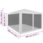 Partyzelt mit 4 Mesh-Seitenwänden 4 x 3 m Partyzelt mit 4 Mesh-Seitenwänden 4 x 3 m