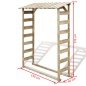 vidaXL Feuerholz-Lagerschuppen 150×44×176 cm Imprägniertes Kiefernholz vidaXL Feuerholz-Lagerschuppen 150×44×176 cm Imprägniertes Kiefernholz