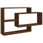 Wandregal Braun Eichen-Optik 104x20x58,5 cm Holzwerkstoff Wandregal Braun Eichen-Optik 104x20x58,5 cm Holzwerkstoff