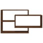 Wandregal Braun Eichen-Optik 104x20x58,5 cm Holzwerkstoff Wandregal Braun Eichen-Optik 104x20x58,5 cm Holzwerkstoff