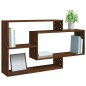 Wandregal Braun Eichen-Optik 104x20x58,5 cm Holzwerkstoff Wandregal Braun Eichen-Optik 104x20x58,5 cm Holzwerkstoff