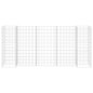 vidaXL H-förmiger Gabionen-Pflanzkorb Stahldraht 260x40x120 cm vidaXL H-förmiger Gabionen-Pflanzkorb Stahldraht 260x40x120 cm