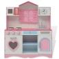 Spielzeugküche Holz 82×30×100 cm Rosa und Weiß Spielzeugküche Holz 82×30×100 cm Rosa und Weiß