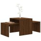 Couchtisch-Set Braun Eichen-Optik 100x48x40 cm Holzwerkstoff Couchtisch-Set Braun Eichen-Optik 100x48x40 cm Holzwerkstoff
