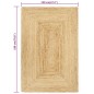Teppich Handgefertigt Jute Natur 120x180 cm Teppich Handgefertigt Jute Natur 120x180 cm