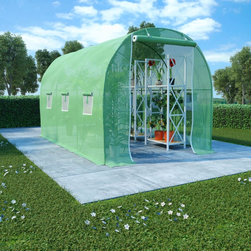 Gewächshaus 6,86 m² 3,43x2x2 m Gewächshaus 6,86 m² 3,43x2x2 m