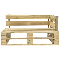 Outdoor-Eckbank Paletten Holz
