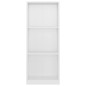 vidaXL Bücherregal 3 Fächer Hochglanz-Weiß 40x24x108 cm Holzwerkstoff vidaXL Bücherregal 3 Fächer Hochglanz-Weiß 40x24x108 cm Holzwerkstoff