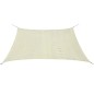 Sonnensegel HDPE Quadratisch 3,6x3,6 m Creme Sonnensegel HDPE Quadratisch 3,6x3,6 m Creme