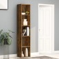 vidaXL Bücherregal Räuchereiche 40x30x189 cm Holzwerkstoff vidaXL Bücherregal Räuchereiche 40x30x189 cm Holzwerkstoff