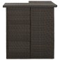 Eck-Bartisch Braun 100x50x105 cm Poly Rattan Eck-Bartisch Braun 100x50x105 cm Poly Rattan