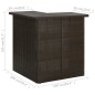 Eck-Bartisch Braun 100x50x105 cm Poly Rattan Eck-Bartisch Braun 100x50x105 cm Poly Rattan