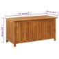 Garten-Aufbewahrungsbox 113x50x58 cm Massivholz Akazie Garten-Aufbewahrungsbox 113x50x58 cm Massivholz Akazie