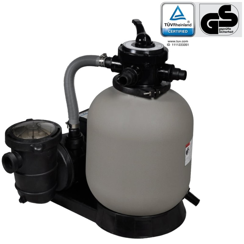 vidaXL Sandfilterpumpe 600 W 17.000 L/h vidaXL Sandfilterpumpe 600 W 17.000 L/h