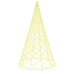 LED-Weihnachtsbaum für Fahnenmast Warmweiß 3000 LEDs 800 cm