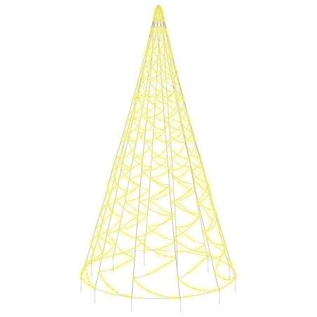 LED-Weihnachtsbaum für Fahnenmast Warmweiß 3000 LEDs 800 cm