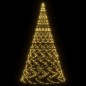LED-Weihnachtsbaum für Fahnenmast Warmweiß 3000 LEDs 800 cm LED-Weihnachtsbaum für Fahnenmast Warmweiß 3000 LEDs 800 cm