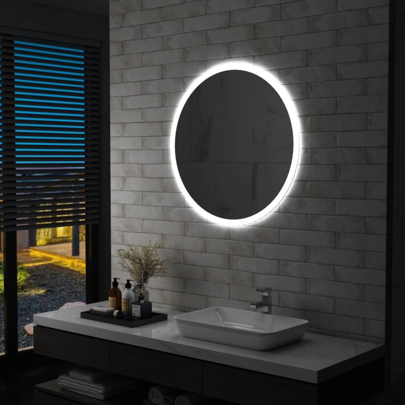 Badezimmerspiegel mit LED 80 cm Badezimmerspiegel mit LED 80 cm
