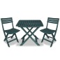 3-tlg. Bistro-Set Klappbar Kunststoff Grün 3-tlg. Bistro-Set Klappbar Kunststoff Grün